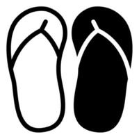 Flip Flops Symbol Illustration, zum uiux, Netz, Anwendung, Infografik, usw vektor