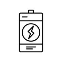 batteri ikon för elektrisk kraft vektor