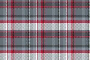 Plaid Hintergrund Muster von Stoff prüfen nahtlos mit ein Vektor Tartan Textur Textil.