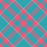 Textil- Muster Plaid von Hintergrund Stoff prüfen mit ein Tartan nahtlos Textur Vektor. vektor