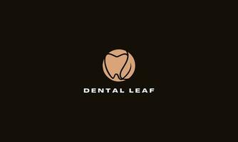 Dental Logo Design mit Pfeil Konzept vektor