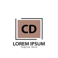 Brief CD Logo. c d. CD Logo Design Vektor Illustration zum kreativ Unternehmen, Geschäft, Industrie. Profi Vektor