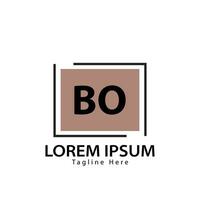 Brief bo Logo. b Ö. bo Logo Design Vektor Illustration zum kreativ Unternehmen, Geschäft, Industrie