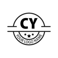 Brief cy Logo. c j. cy Logo Design Vektor Illustration zum kreativ Unternehmen, Geschäft, Industrie. Profi Vektor