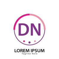 Brief dn Logo. d N. dn Logo Design Vektor Illustration zum kreativ Unternehmen, Geschäft, Industrie. Profi Vektor