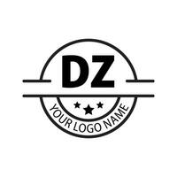 brev dz logotyp. d z. dz logotyp design vektor illustration för kreativ företag, företag, industri. proffs vektor