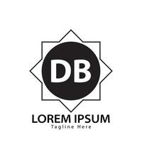 brev db logotyp. d b. db logotyp design vektor illustration för kreativ företag, företag, industri. proffs vektor