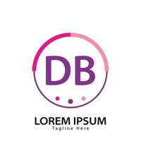 Brief db Logo. d b. db Logo Design Vektor Illustration zum kreativ Unternehmen, Geschäft, Industrie. Profi Vektor