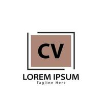 brev CV logotyp. c v. CV logotyp design vektor illustration för kreativ företag, företag, industri. proffs vektor