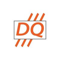 Brief dq Logo. d q. dq Logo Design Vektor Illustration zum kreativ Unternehmen, Geschäft, Industrie. Profi Vektor