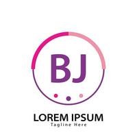 brev bj logotyp. b j. bj logotyp design vektor illustration för kreativ företag, företag, industri. proffs vektor