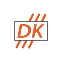 brev dk logotyp. d k. dk logotyp design vektor illustration för kreativ företag, företag, industri. proffs vektor