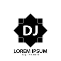 Brief dj Logo. d j. dj Logo Design Vektor Illustration zum kreativ Unternehmen, Geschäft, Industrie. Profi Vektor