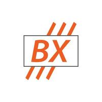 Brief bx Logo. b x. bx Logo Design Vektor Illustration zum kreativ Unternehmen, Geschäft, Industrie