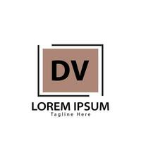 Brief dv Logo. d v. dv Logo Design Vektor Illustration zum kreativ Unternehmen, Geschäft, Industrie. Profi Vektor