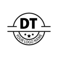 Brief dt Logo. d t. dt Logo Design Vektor Illustration zum kreativ Unternehmen, Geschäft, Industrie. Profi Vektor