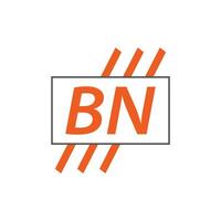 Brief bn Logo. b N. bn Logo Design Vektor Illustration zum kreativ Unternehmen, Geschäft, Industrie