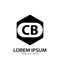 brev cb logotyp. c b. cb logotyp design vektor illustration för kreativ företag, företag, industri. proffs vektor