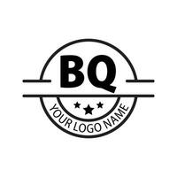 Brief bq Logo. b q. bq Logo Design Vektor Illustration zum kreativ Unternehmen, Geschäft, Industrie