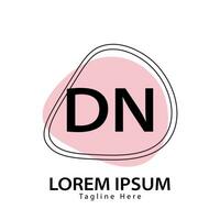 Brief dn Logo. d N. dn Logo Design Vektor Illustration zum kreativ Unternehmen, Geschäft, Industrie. Profi Vektor