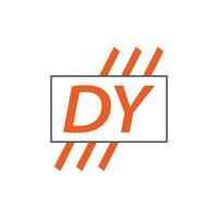 Brief dy Logo. d j. dy Logo Design Vektor Illustration zum kreativ Unternehmen, Geschäft, Industrie. Profi Vektor