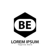 Brief Sein Logo. b e. Sein Logo Design Vektor Illustration zum kreativ Unternehmen, Geschäft, Industrie. Profi Vektor