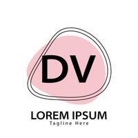 Brief dv Logo. d v. dv Logo Design Vektor Illustration zum kreativ Unternehmen, Geschäft, Industrie. Profi Vektor