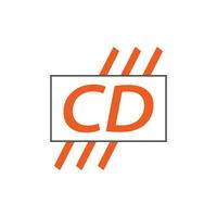 brev CD logotyp. c d. CD logotyp design vektor illustration för kreativ företag, företag, industri. proffs vektor