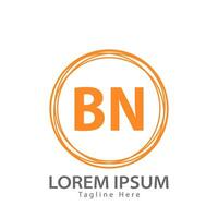 Brief bn Logo. b N. bn Logo Design Vektor Illustration zum kreativ Unternehmen, Geschäft, Industrie