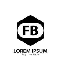 brev fb logotyp. f b. fb logotyp design vektor illustration för kreativ företag, företag, industri. proffs vektor