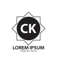 brev ck logotyp. c k. ck logotyp design vektor illustration för kreativ företag, företag, industri. proffs vektor