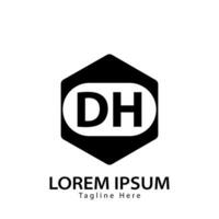 Brief dh Logo. d h. dh Logo Design Vektor Illustration zum kreativ Unternehmen, Geschäft, Industrie. Profi Vektor