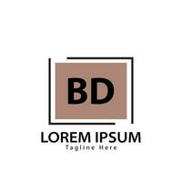 Brief bd Logo. b d. bd Logo Design Vektor Illustration zum kreativ Unternehmen, Geschäft, Industrie. Profi Vektor