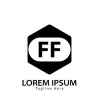 Brief ff Logo. f f. ff Logo Design Vektor Illustration zum kreativ Unternehmen, Geschäft, Industrie. Profi Vektor