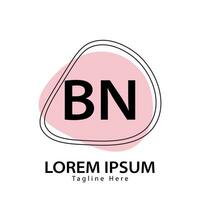 Brief bn Logo. b N. bn Logo Design Vektor Illustration zum kreativ Unternehmen, Geschäft, Industrie