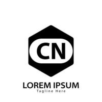 brev cn logotyp. c n. cn logotyp design vektor illustration för kreativ företag, företag, industri. proffs vektor