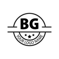 Brief bg Logo. b g. bg Logo Design Vektor Illustration zum kreativ Unternehmen, Geschäft, Industrie. Profi Vektor