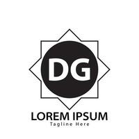 Brief dg Logo. d g. dg Logo Design Vektor Illustration zum kreativ Unternehmen, Geschäft, Industrie. Profi Vektor