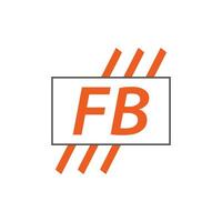 Brief fb Logo. f b. fb Logo Design Vektor Illustration zum kreativ Unternehmen, Geschäft, Industrie. Profi Vektor