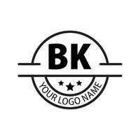 brev bk logotyp. b k. bk logotyp design vektor illustration för kreativ företag, företag, industri. proffs vektor