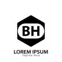 Brief bh Logo. b h. bh Logo Design Vektor Illustration zum kreativ Unternehmen, Geschäft, Industrie. Profi Vektor