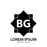 Brief bg Logo. b g. bg Logo Design Vektor Illustration zum kreativ Unternehmen, Geschäft, Industrie. Profi Vektor