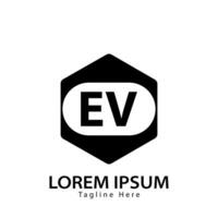 Brief ev Logo. e v. ev Logo Design Vektor Illustration zum kreativ Unternehmen, Geschäft, Industrie. Profi Vektor