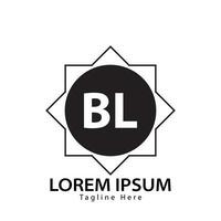 brev bl logotyp. b l. bl logotyp design vektor illustration för kreativ företag, företag, industri. proffs vektor