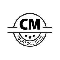 Brief cm Logo. c m. cm Logo Design Vektor Illustration zum kreativ Unternehmen, Geschäft, Industrie. Profi Vektor