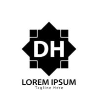 brev dh logotyp. d h. dh logotyp design vektor illustration för kreativ företag, företag, industri. proffs vektor