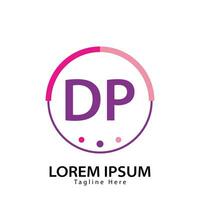 Brief dp Logo. d p. dp Logo Design Vektor Illustration zum kreativ Unternehmen, Geschäft, Industrie. Profi Vektor