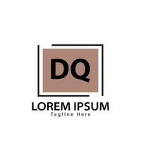 brev dq logotyp. d q. dq logotyp design vektor illustration för kreativ företag, företag, industri. proffs vektor