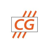 Brief cg Logo. c g. cg Logo Design Vektor Illustration zum kreativ Unternehmen, Geschäft, Industrie. Profi Vektor