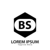 brev bs logotyp. b s. bs logotyp design vektor illustration för kreativ företag, företag, industri